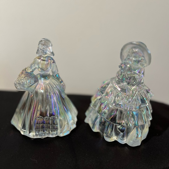 vintage Wheaton Ware Carnival Glass figurines Southern Belle & colonial lady - Picture 2 of 6